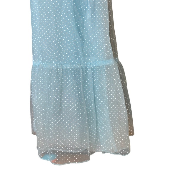 VINTAGE BABY BLUE FORMAL GOWN (VINTAGE SIZING 9/10) - Picture 7 of 11